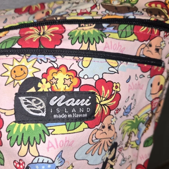 Hawaii Print Handmade Crossbody Zipper Bag - Picture 4 of 16